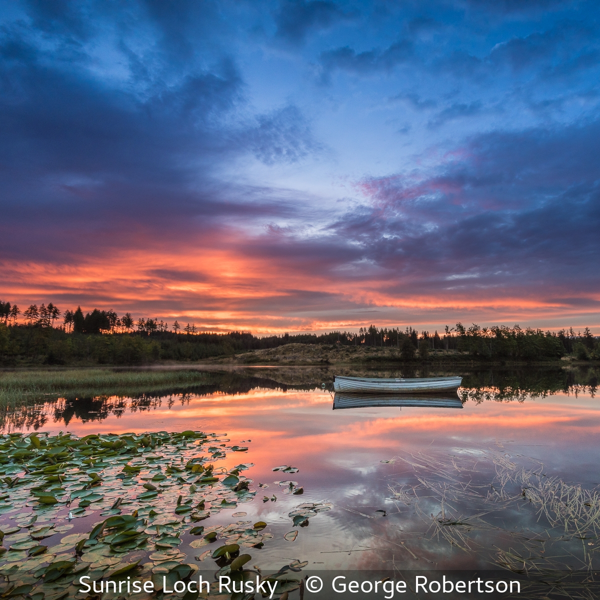 George Robertson_Sunrise Loch Rusky