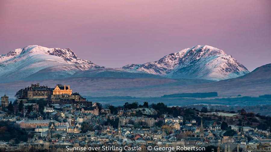 07 George Robertson_Sunrise over Stirling Castle