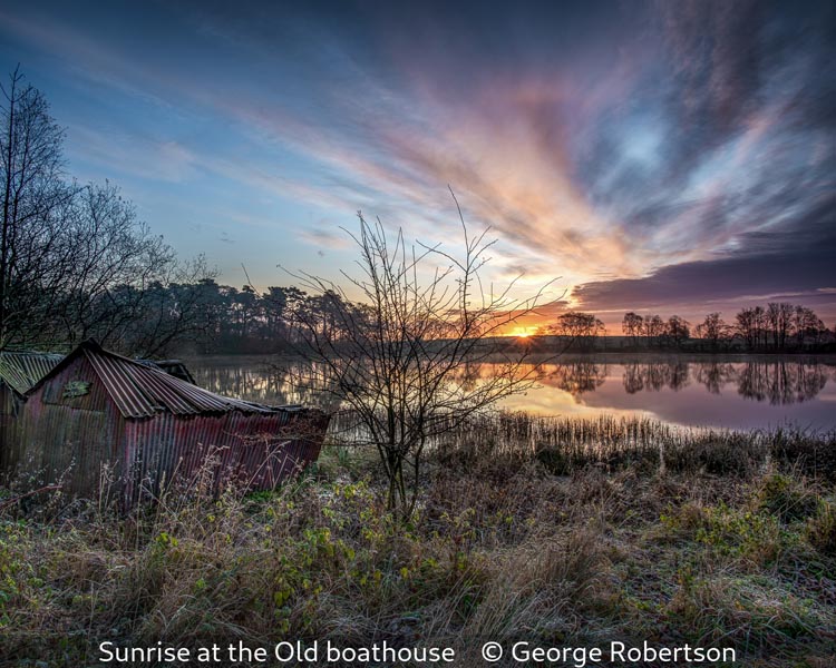 George Robertson_Sunrise at the Old boathouse