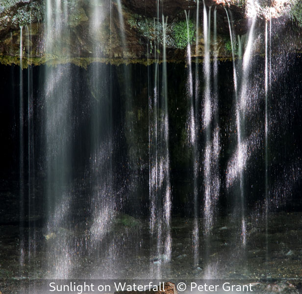Peter Grant_Sunlight on Waterfall