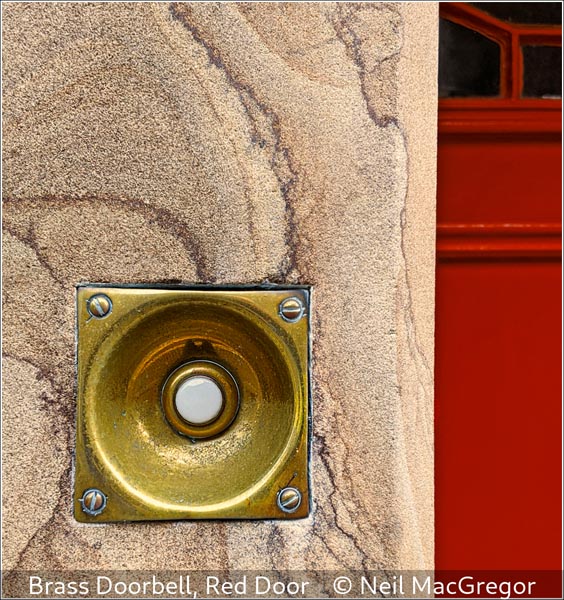 Neil MacGregor_Brass Doorbell, Red Door